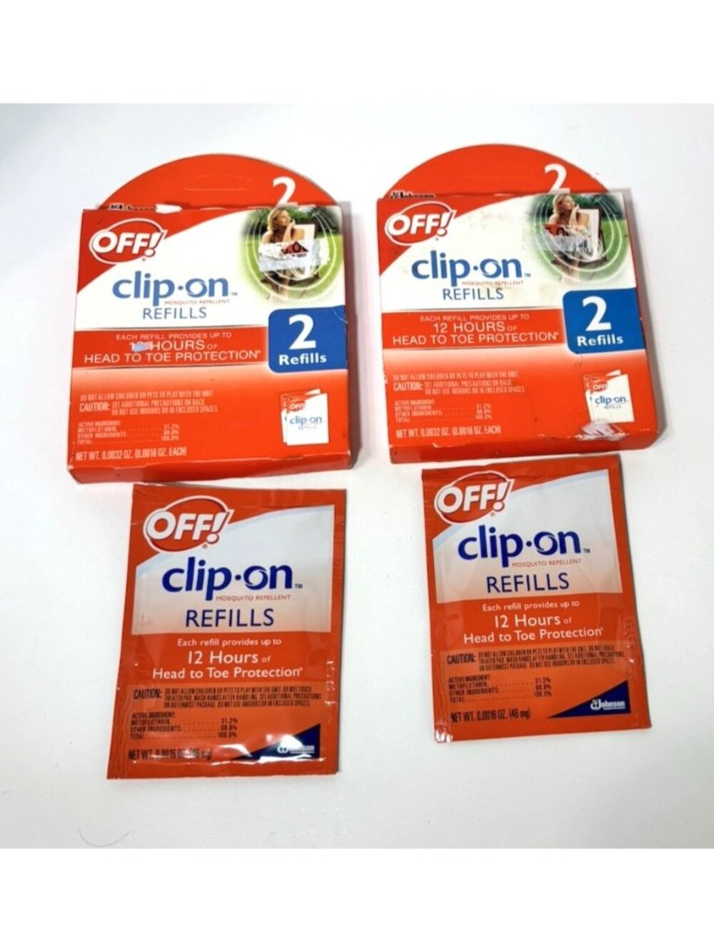 OFF! Clip-On Mosquito Repellent Refill -- 6 Refills For All Clip On Models